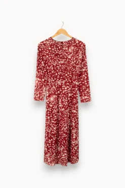 Fashion Maje Robe longue - Taille S/36 Bordeaux