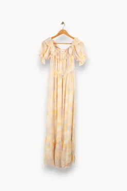 Cheap ba&sh Robe longue en couleurs pastel - Taille S/36 Multicolore