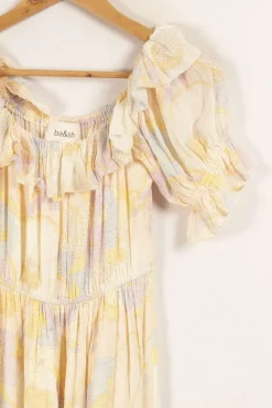 Cheap ba&sh Robe longue en couleurs pastel - Taille S/36 Multicolore