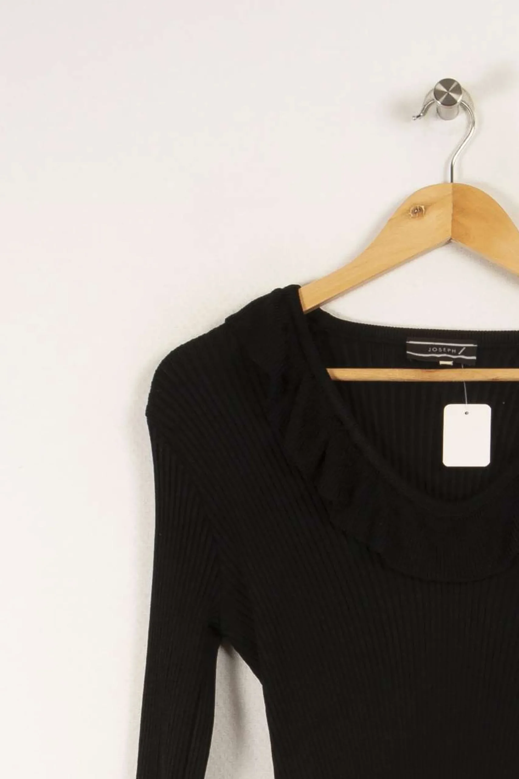 Clearance Joseph Robe longue en maille e - Taille M/38 Noir