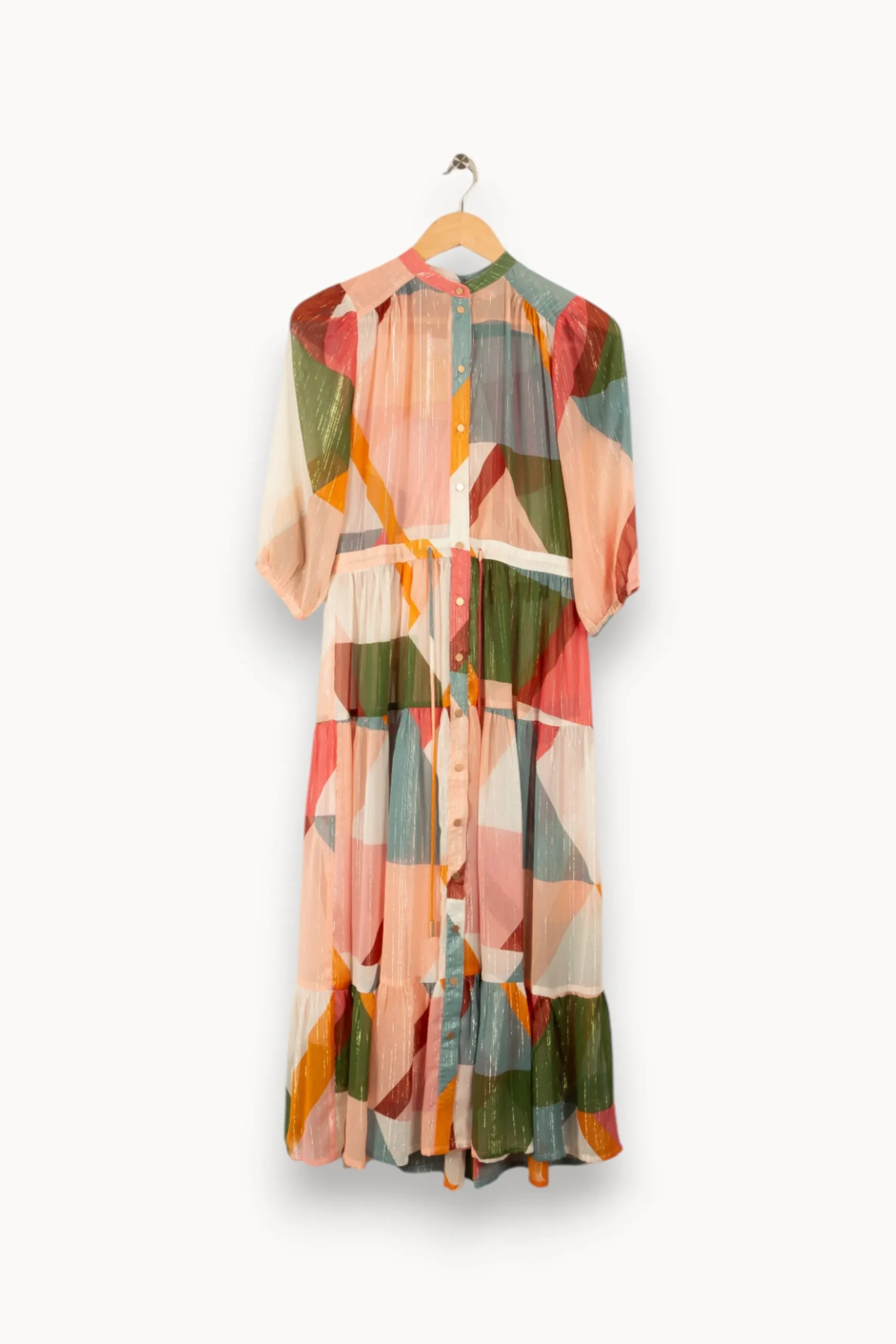 Hot Suncoo Robe longue - Taille XS/34 Multicolore