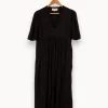 Online ba&sh Robe longue e - Taille S/36 Noir