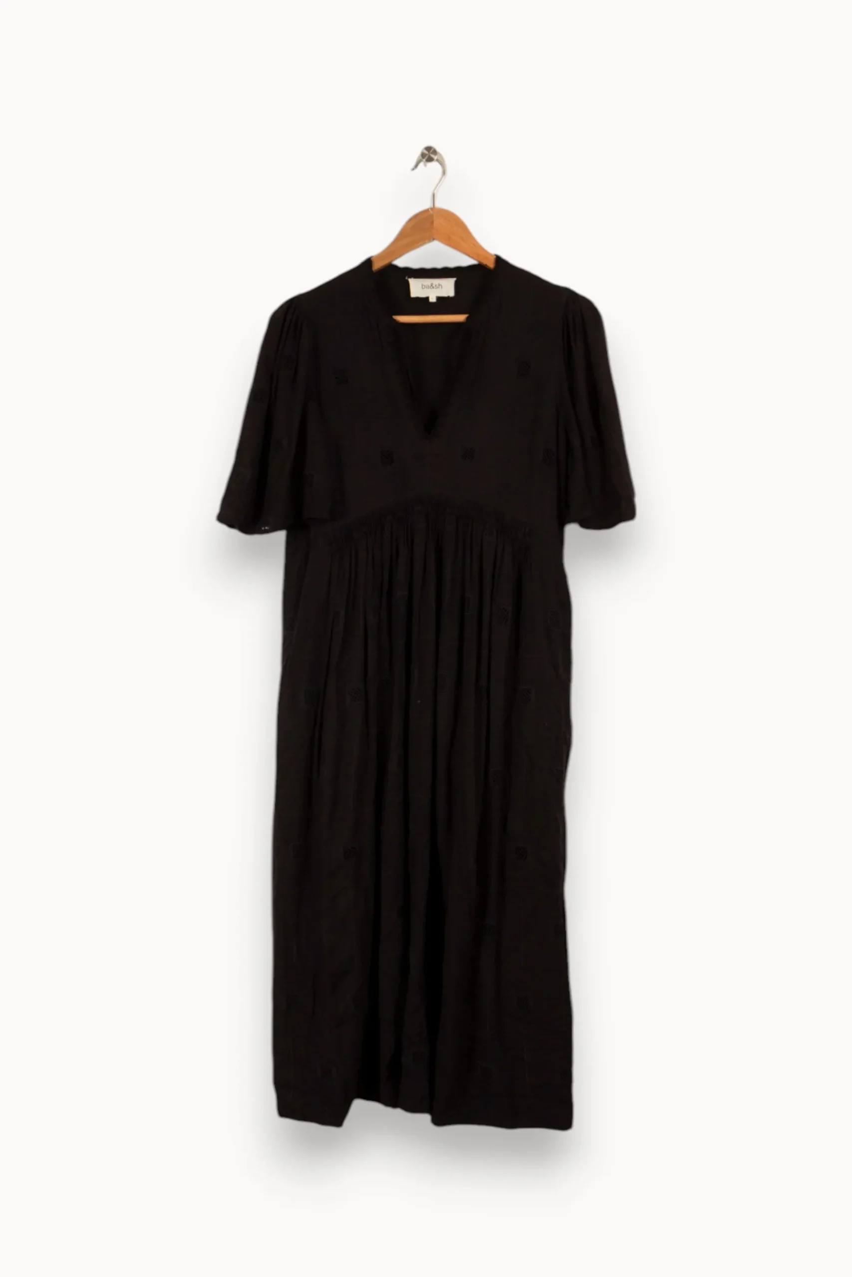 Online ba&sh Robe longue e - Taille S/36 Noir