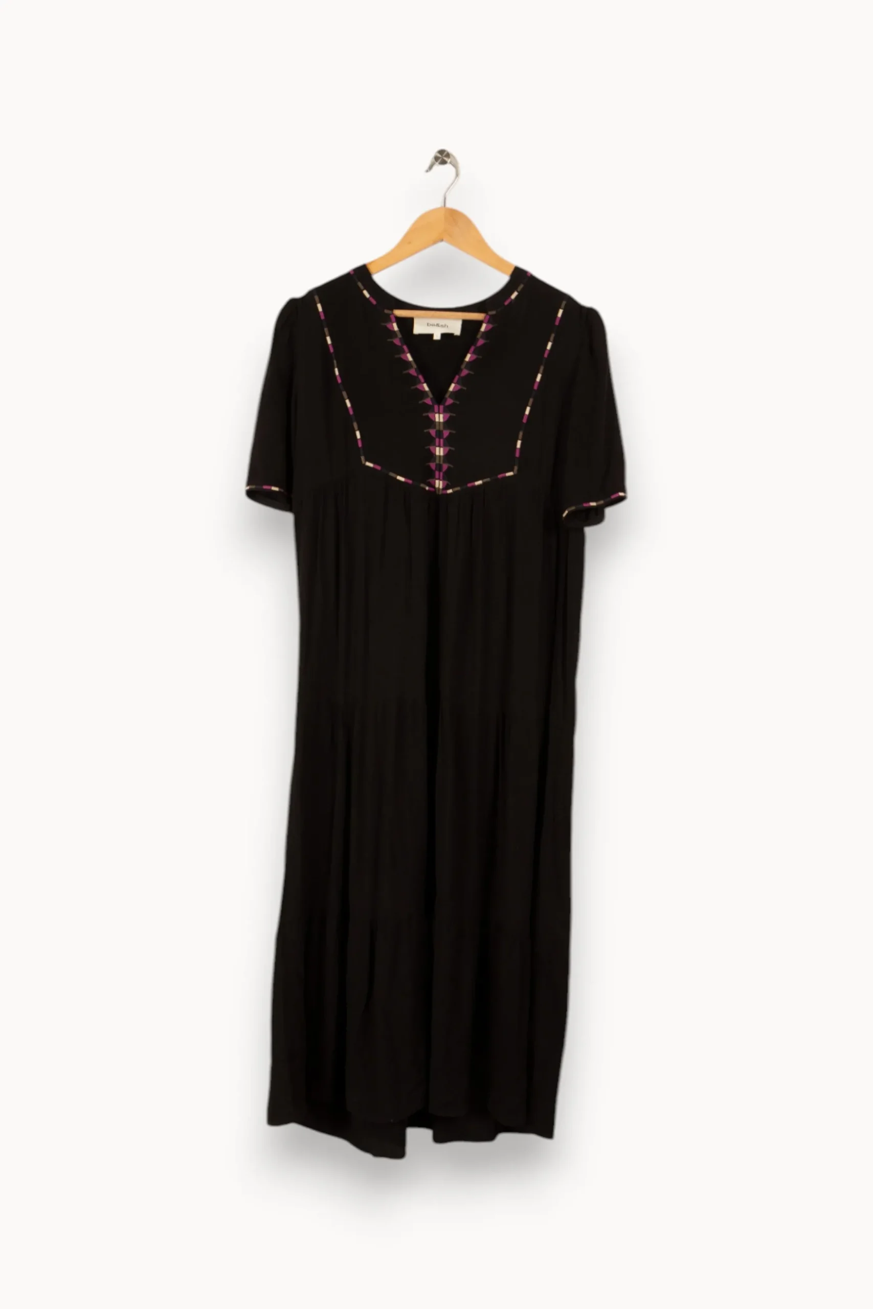 Clearance ba&sh Robe longue e avec détails - Taille S/36 Noir