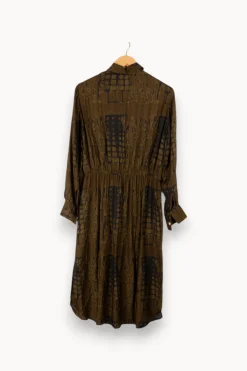 Discount Diega Robe longue e à motifs - Taille S/36 Vert