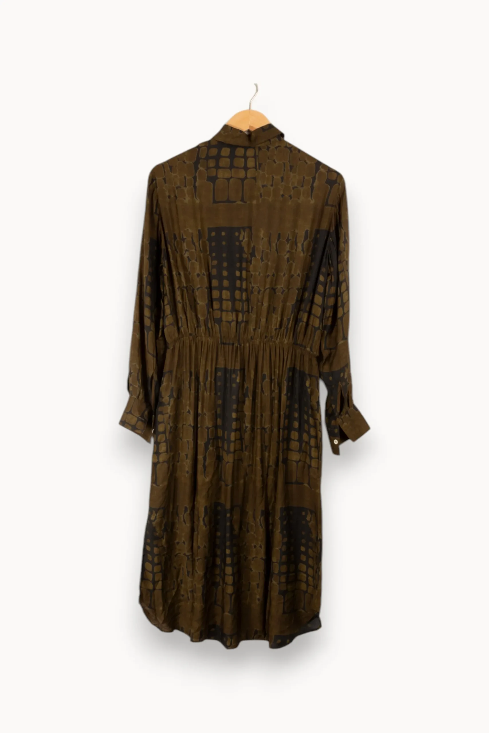 Discount Diega Robe longue e à motifs - Taille S/36 Vert