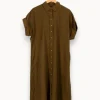 Clearance Maison 123 Robe longue e - Taille L/40 Vert