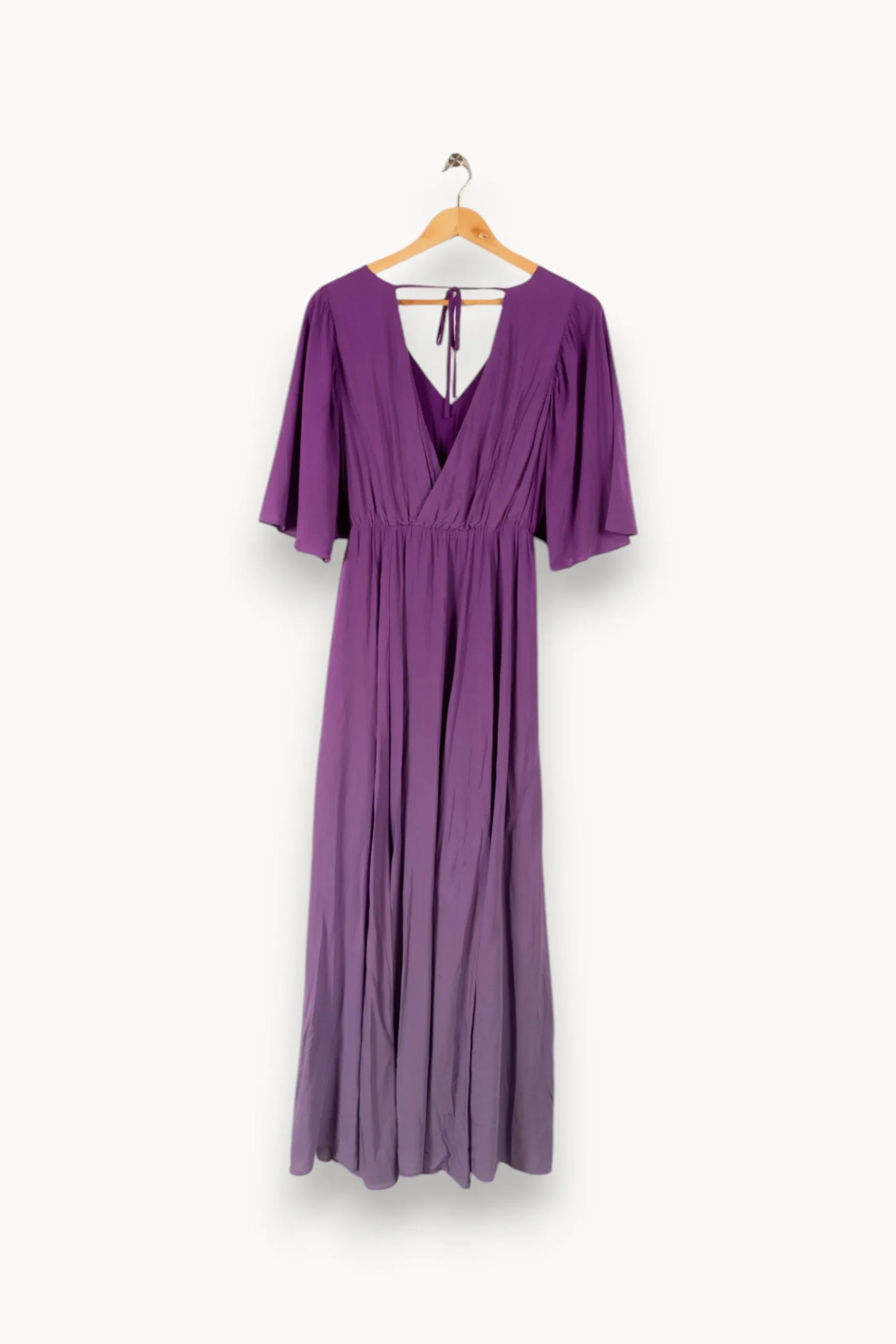 Clearance Caroll Robe longue te - Taille M/38 Violet