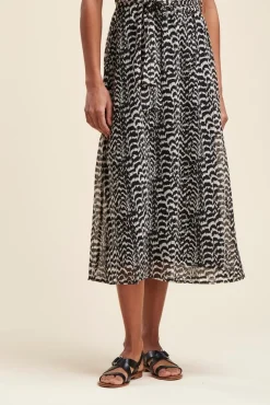 Best Sale La Fée Maraboutée Robe midi en voile de polyester imprimé - S/36 Multicolore