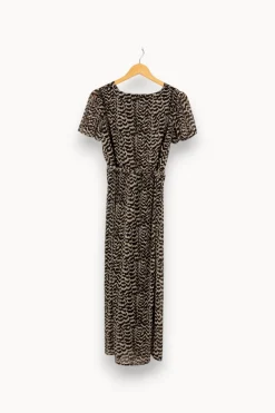 Best Sale La Fée Maraboutée Robe midi en voile de polyester imprimé - S/36 Multicolore