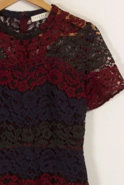Clearance Sandro Robe à dentelle - Taille M/38 Multicolore