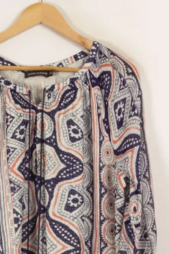 New Antik Batik Robe à motifs - Taille L/40 Multicolore