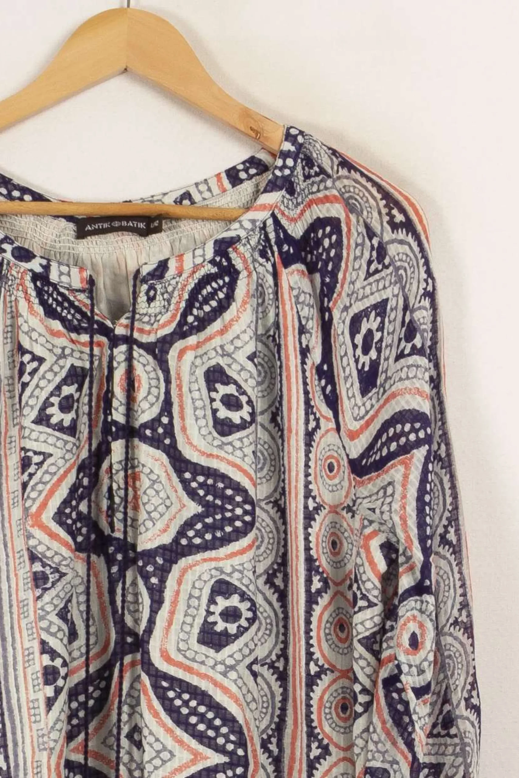 New Antik Batik Robe à motifs - Taille L/40 Multicolore