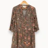 Discount ba&sh Robe multicolore - Taille S/36 Bleu