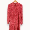 Best Sale Comptoir des Cotonniers Robe multicolore - Taille XS/34 Rouge