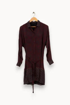 Fashion IKKS Robe multicolore - Taille S/36 Bordeaux