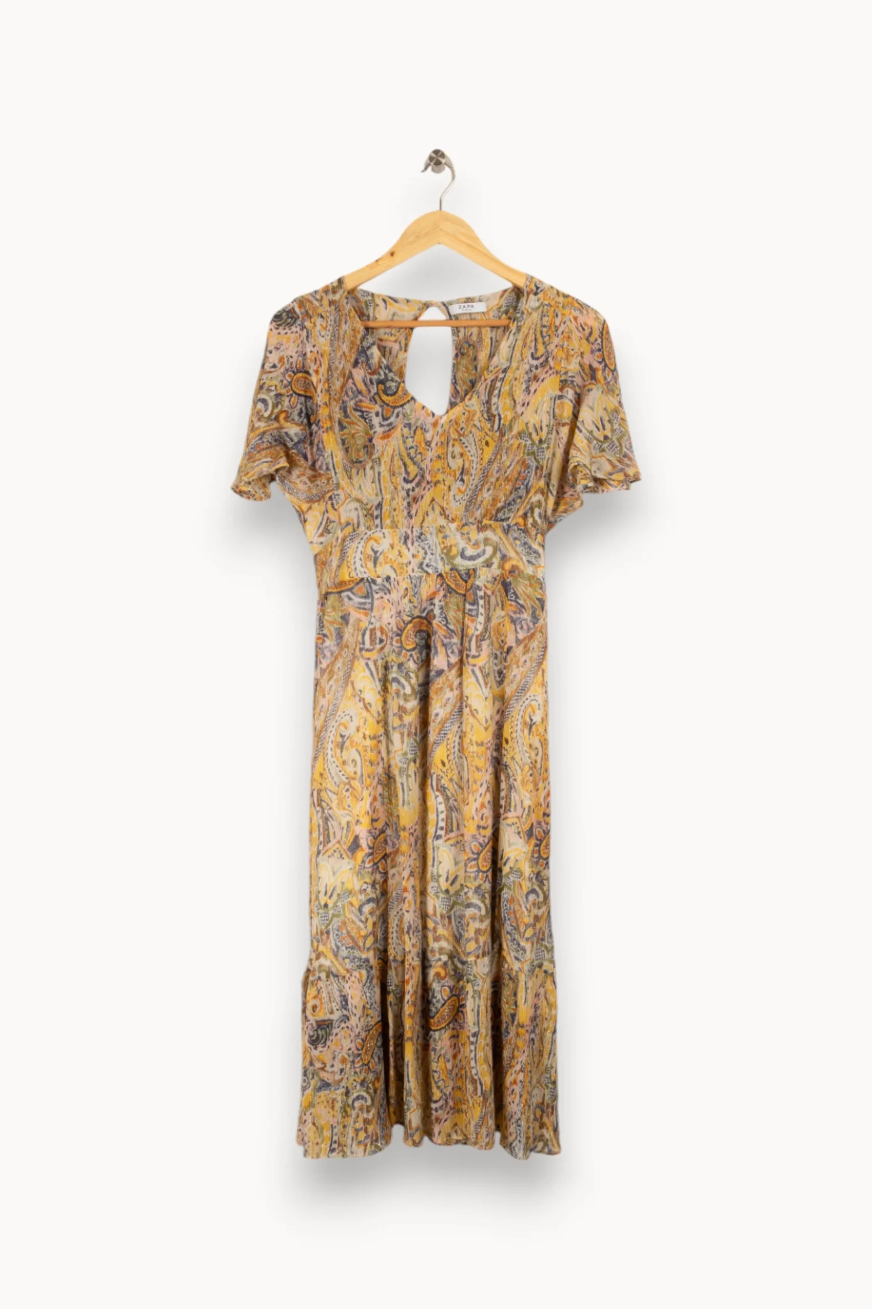 New ZAPA Robe multicolore - Taille M/38 Jaune