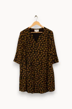 Clearance Sud express Robe multicolore - Taille S/36 Noir