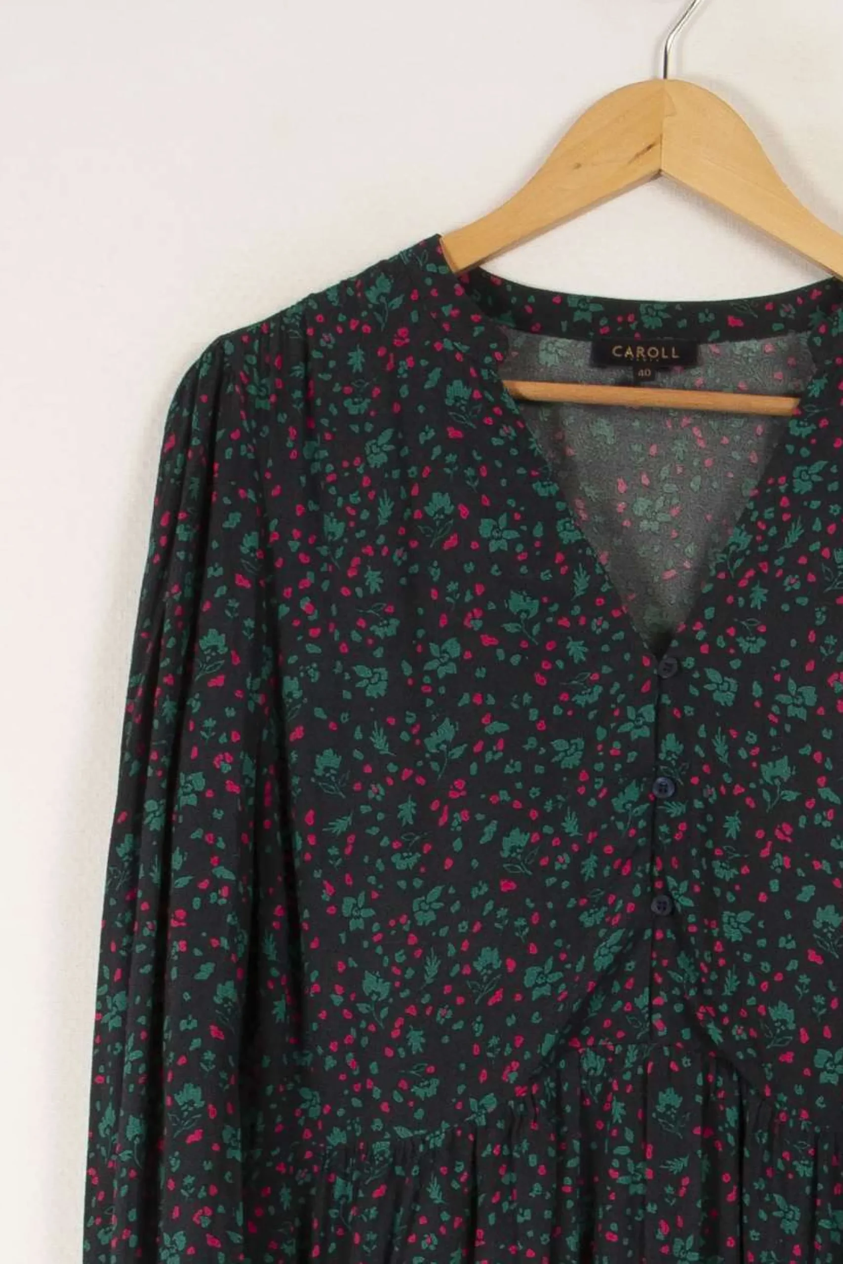 Clearance Caroll Robe multicolore - Taille L/40 Vert