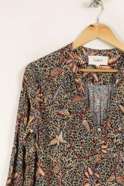 Discount ba&sh Robe multicolore - Taille S/36 Bleu
