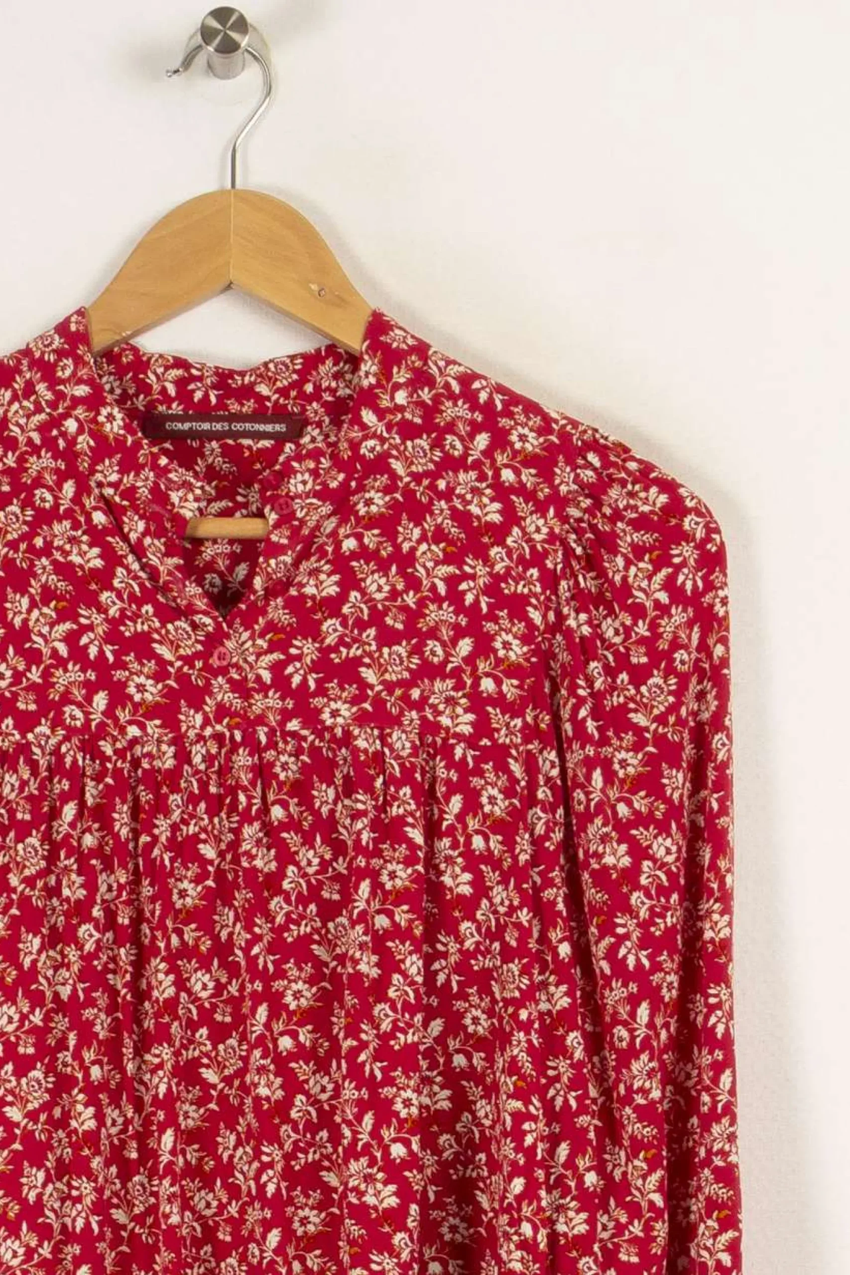 Best Sale Comptoir des Cotonniers Robe multicolore - Taille XS/34 Rouge