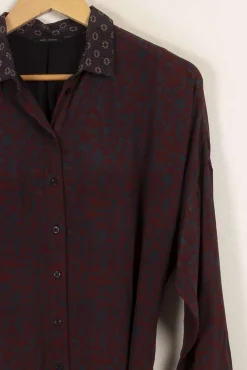 Fashion IKKS Robe multicolore - Taille S/36 Bordeaux