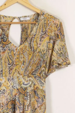 New ZAPA Robe multicolore - Taille M/38 Jaune