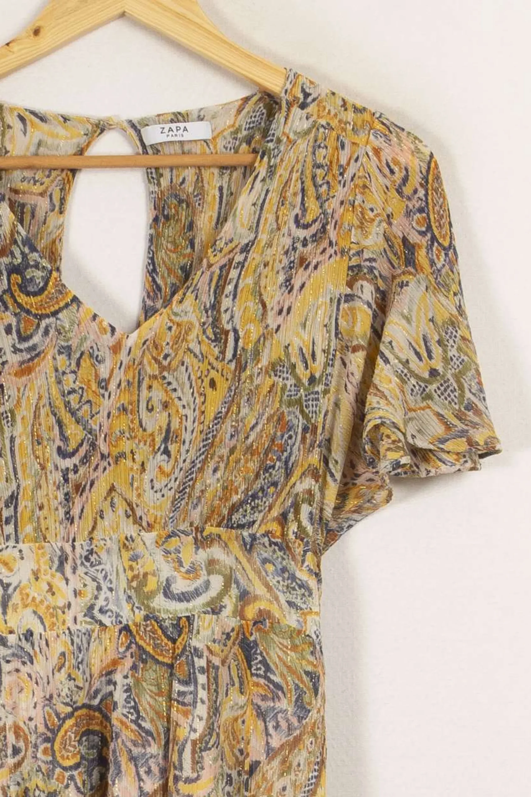New ZAPA Robe multicolore - Taille M/38 Jaune