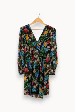 Online Opullence Robe multicolore - Taille M/38 Noir