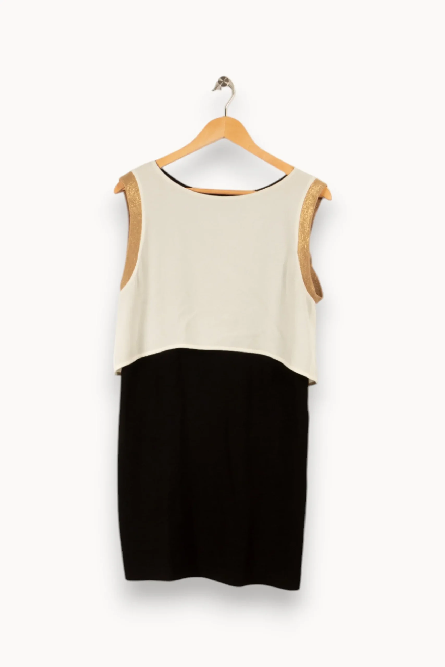 Discount Maje Robe noire et blanche - Taille M/38 Multicolore