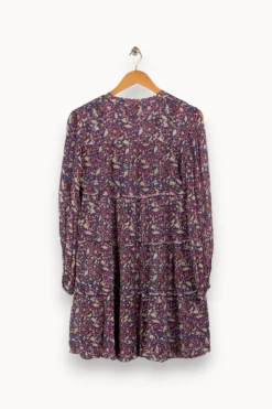 Fashion Caroll Robe multicolore te - Taille M/38 Violet