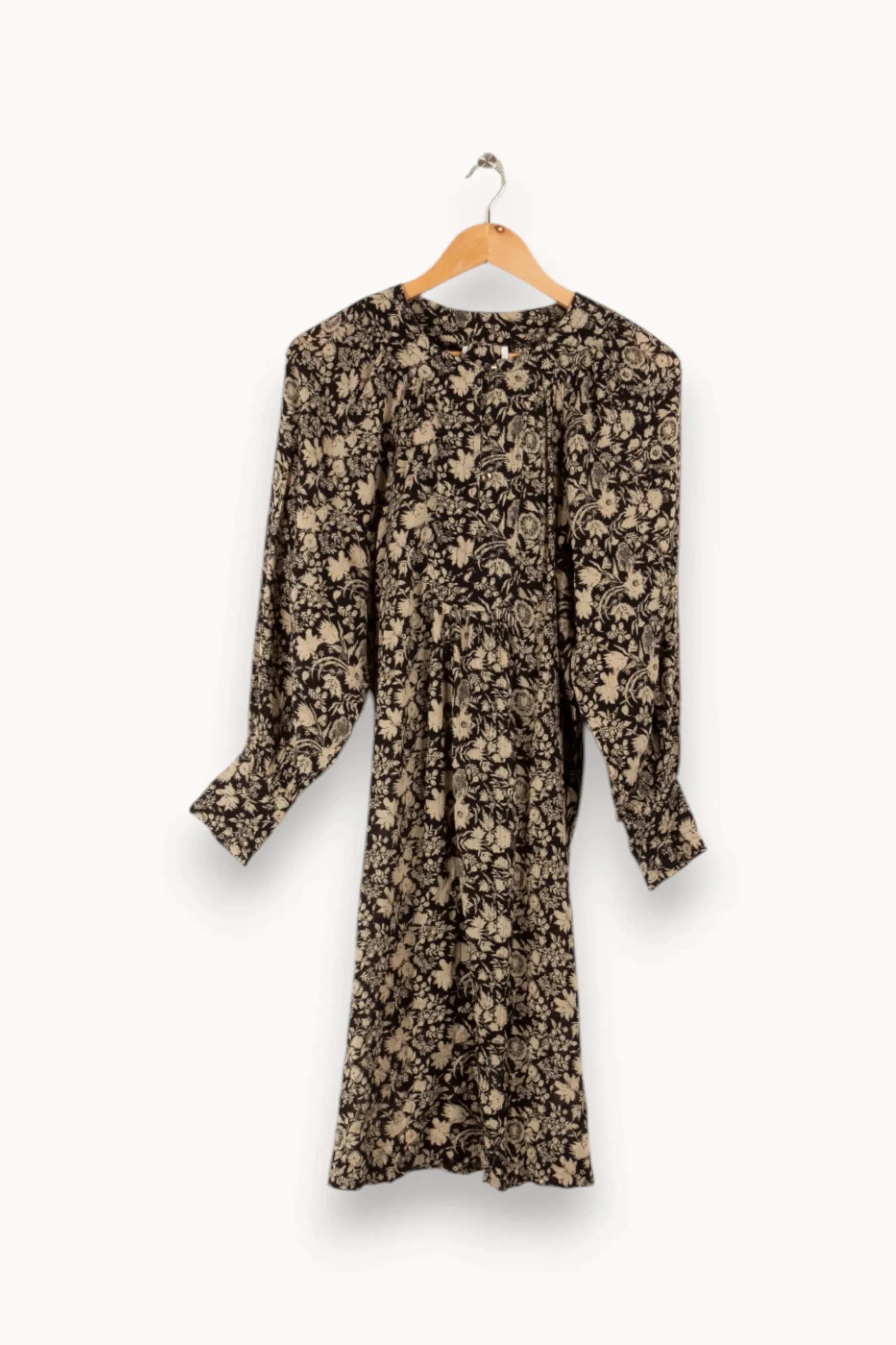 Shop Antik Batik Robe e à motifs - Taille XS/34 Noir