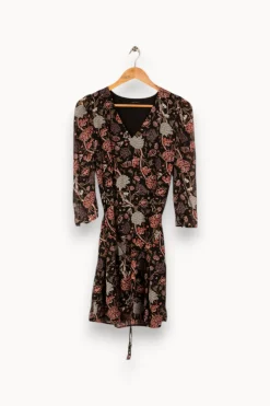 Clearance IKKS Robe e à motifs - Taille S/36 Noir