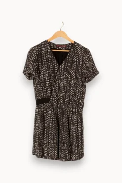Store Comptoir des Cotonniers Robe e à motifs - Taille M/38 Noir