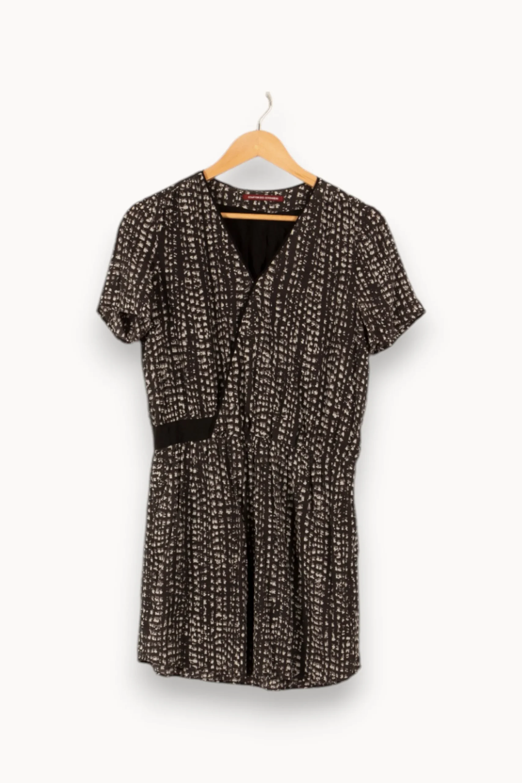 Store Comptoir des Cotonniers Robe e à motifs - Taille M/38 Noir