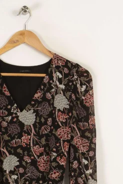Clearance IKKS Robe e à motifs - Taille S/36 Noir