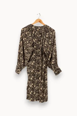 Shop Antik Batik Robe e à motifs - Taille XS/34 Noir