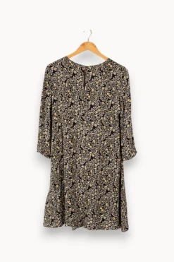 Hot I.Code Robe e à motifs - Taille XL/42 Noir