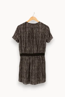 Store Comptoir des Cotonniers Robe e à motifs - Taille M/38 Noir