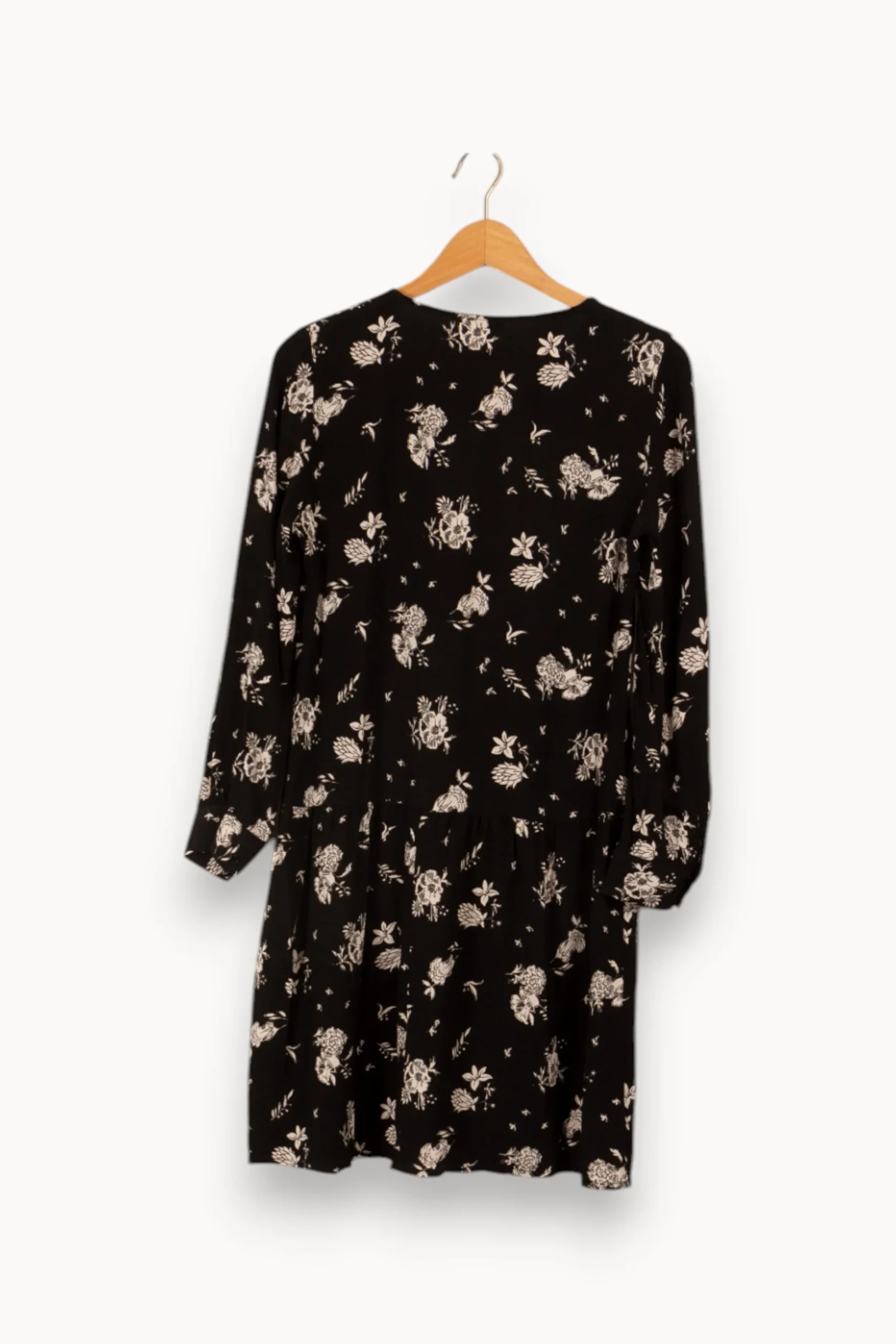 Fashion Pablo Robe e à motifs - Taille S/36 Noir