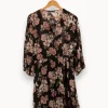 Cheap IKKS Robe e à motifs fleuris - Taille L/40 Noir