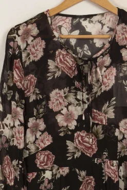 Cheap IKKS Robe e à motifs fleuris - Taille L/40 Noir