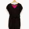 Hot Acne Studios Robe e à motifs roses - Taille S/36 Noir