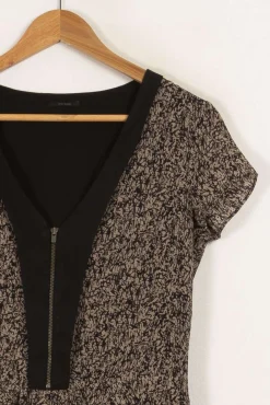 Best Sale IKKS Robe noire - Taille XS/34 Multicolore