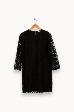 Fashion Paul & Joe Sister Robe e avec broderies - Taille L/40 Noir
