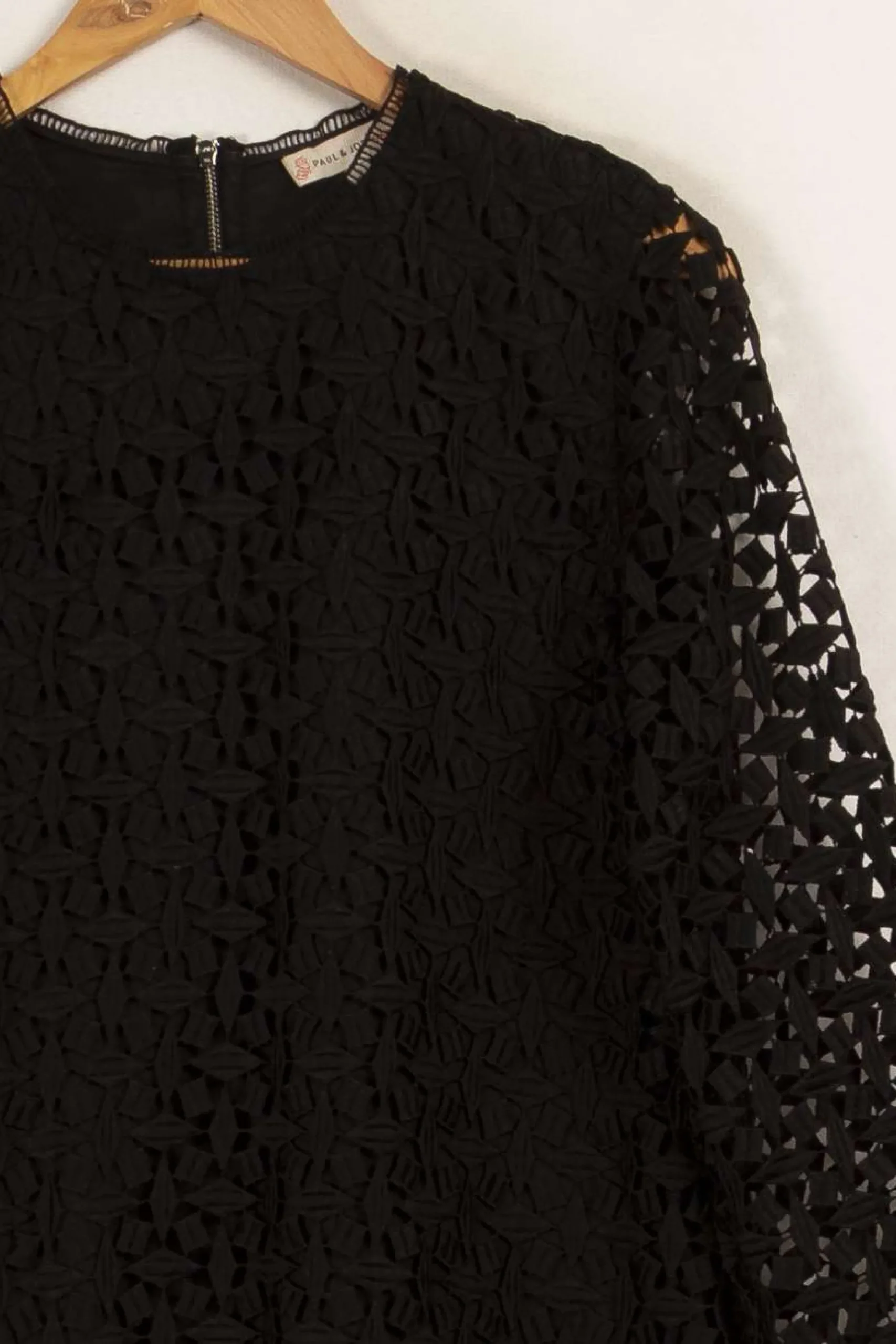 Fashion Paul & Joe Sister Robe e avec broderies - Taille L/40 Noir