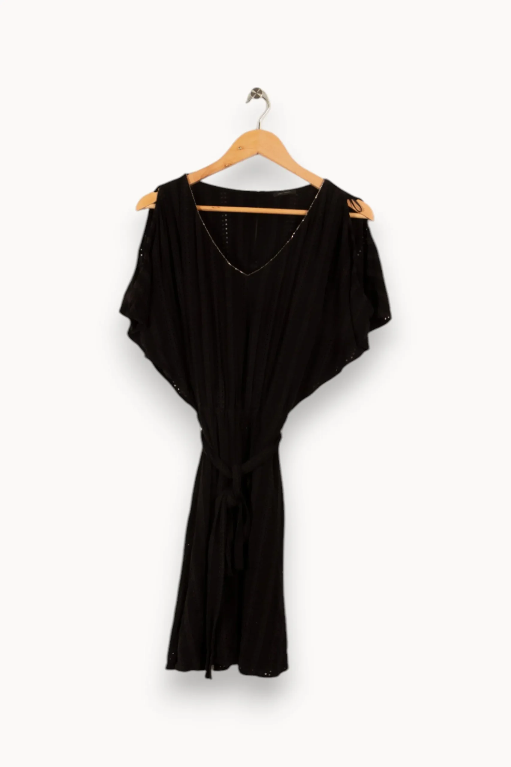 Online IKKS Robe e avec dentelle - Taille XS/34 Noir