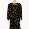 New IKKS Robe e avec motifs - Taille M/38 Noir
