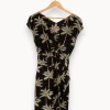 Cheap IKKS Robe e avec palmiers - Taille XS/34 Noir