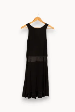 Cheap Maje Robe e en satin - Taille S/36 Noir